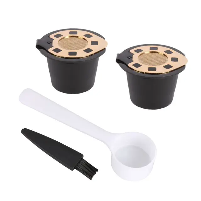 Best Offers Hot Coffee Filter Capsule Filled Reusable Coffee Shell Stainless Steel Filter Gold Plated Coffee & Tea Accessories Best Offers Hot Coffee Filter Capsule Filled Reusable Coffee Shell Stainless Steel Filter Gold Plated Coffee & Tea Accessories