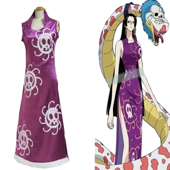 

One Piece Boa Hancock cosplay costuem Purple Dress Cosplay Costume Made Size