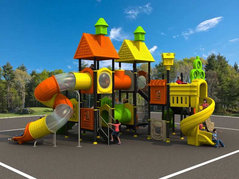 CE/TUV/SGS kids fun land замок город, Детская многофункциональная комбинированная горка для парка/школы/YLW-1728