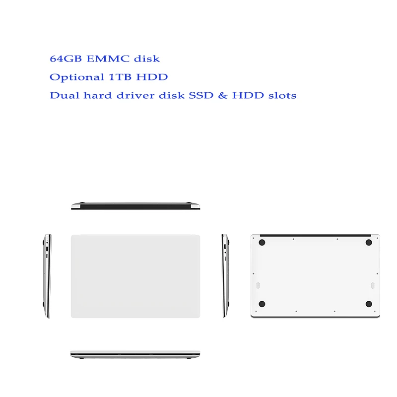 15,6 дюймовый игровой ноутбук 6 ГБ DDR3 ram 64 Гб EMMC(1 ТБ HDD) Apollo Lake N3450 четырехъядерный 1920X1080 HD экран Windows 10