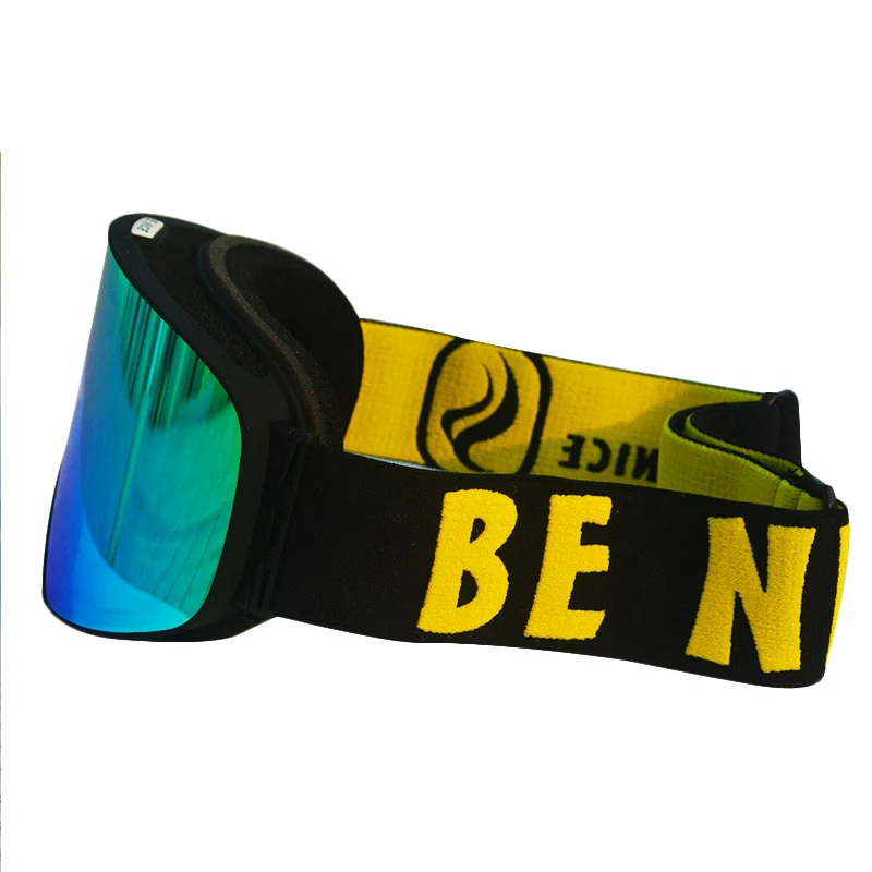 جديد HD مرآة تزلج نظارات مزدوجة طبقات UV400 مكافحة الضباب الثلوج على الجليد قناع للتزلج نظارات الرجال النساء في الهواء الطلق تسلق نظارات حار