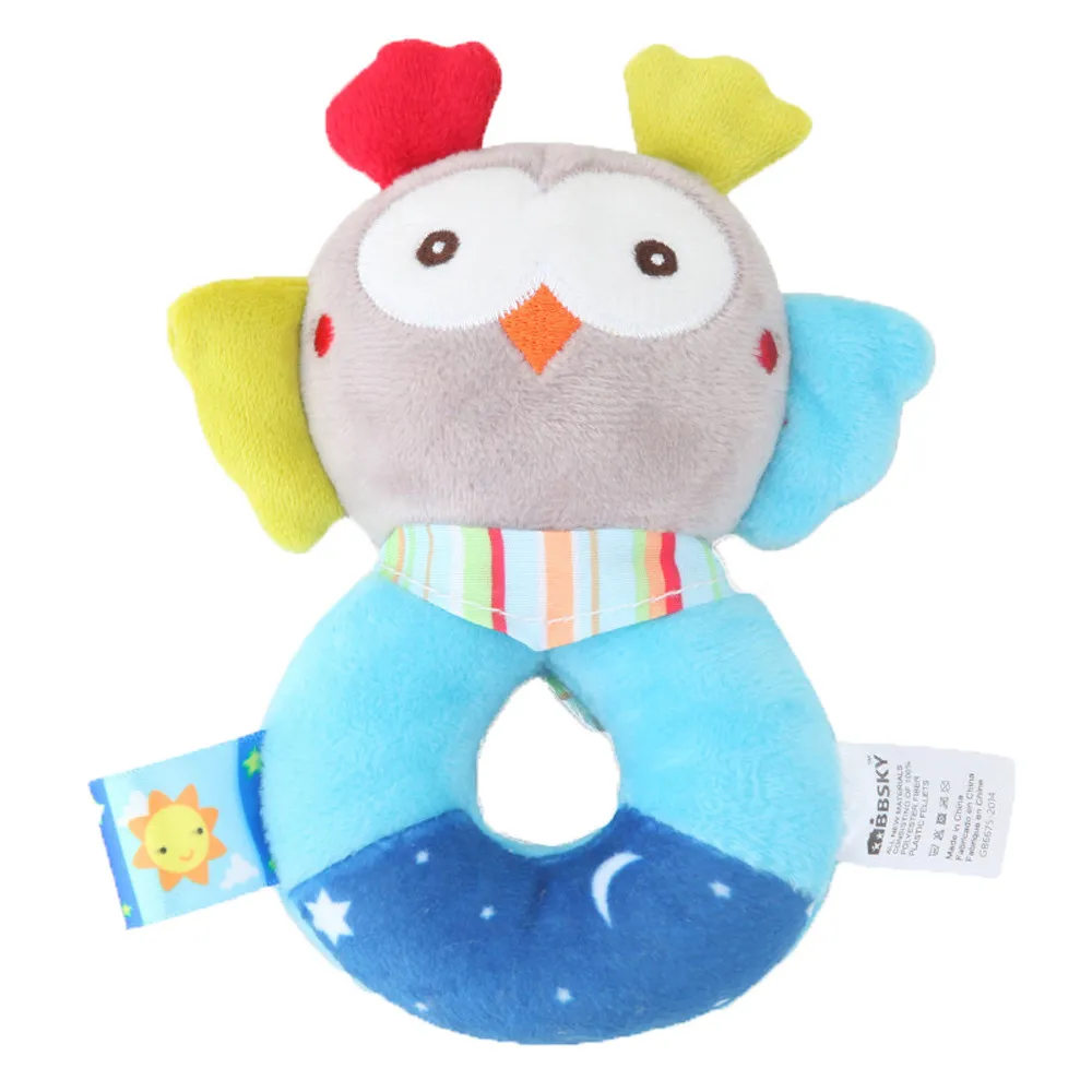 

Kids Baby Animal Handbells Musical Developmental Toy Bed Bells Rattle Toys Gift