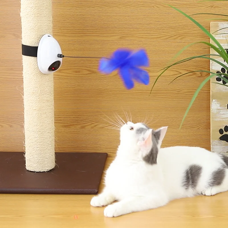 

Cat Toys Laser Topper Toys Add to Any Scratching Post Table 360 degree Automatic Rotating Laser Electronic Motion Laser Cat Toy