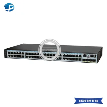 

original new S5720 Series S5720-52P-EI-AC Switch 48 ports Ethernet 10/100/1000 Base-T, 4 SFPs Gigabit Fiber Optic Switch