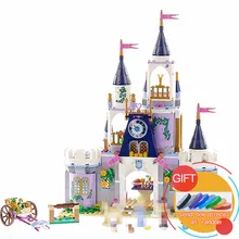 25014 655Pcs Girl Series Cinderella The Dream Castle set building Blocks Compatible with 41154 Toys lepin
