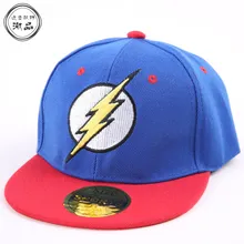 Для 3-8 Лет 2017 Новая Дети Бейсболка Мода Флэш-Вышивка Письмо Snapback Шапки Дети Мальчики Девочки Хип-Хоп Шляпа Вс Шляпы 
