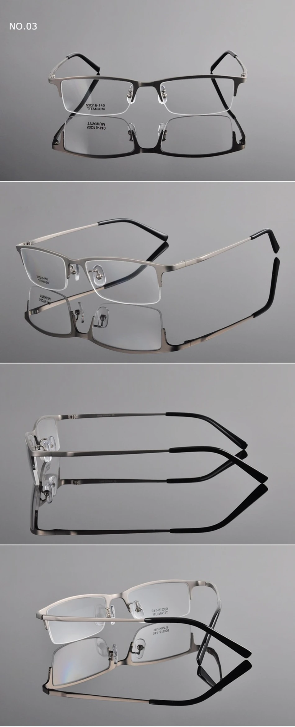 Мультифокальные Прогрессивные очки для чтения, мужские титановые оправы, очки для пресбиопии, мужские очки+ 1,0+ 1,25+ 2,0+ 2,25+ 3,0+ 3,25 RS014