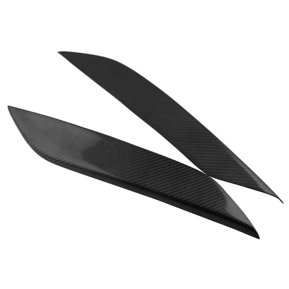 

2pcs Car Carbon Fiber Upper Lamp Hood Headlight Brow Shell Cover Eyelid Eyebrow Sticker For Nissan 03-09 350Z Z33 Fairlady