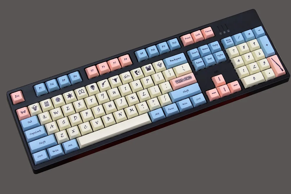 Стиль Вестерн XDAS профиль keycap 143/186 краситель сублимированный filco/DUCK/Ikbc MX Переключатель механическая клавиатура keycap, только keycaps