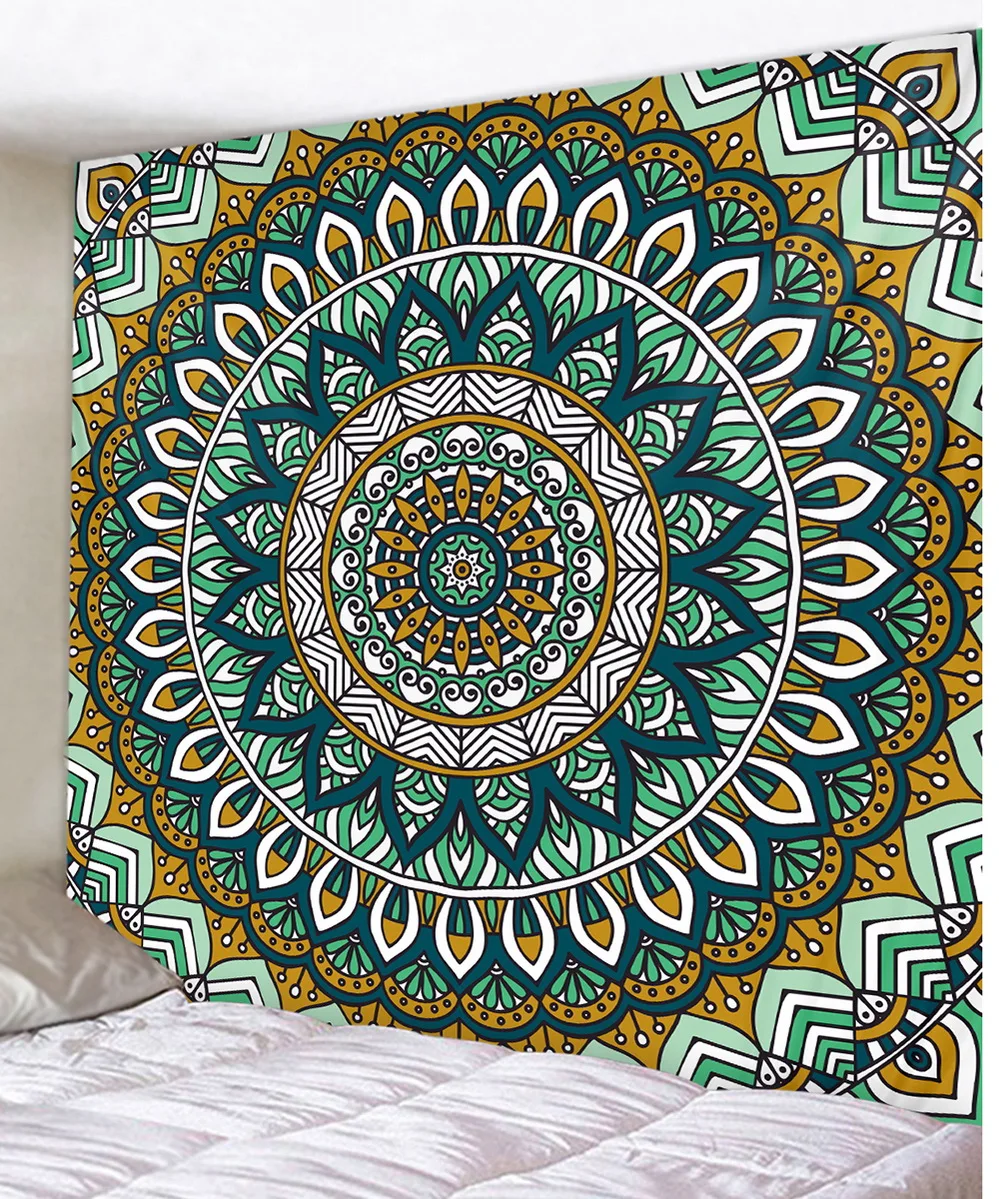 Настенная ткань Мандала decoracion сравнению tapiz Прямая доставка индийский фигурка Йога с символом "мандала" ковер Большой Настенный