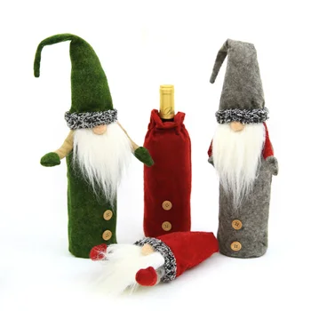 

Christmas bottle bag Champagne bottle set Creative Rudolph Wine Set Party holiday props three-dimensional Christmas decoration