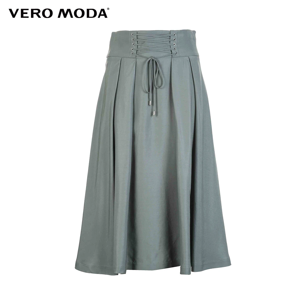 Vero Moda Новая женская плиссированная юбка на шнуровке с широким поясом и большим подолом | 318316541