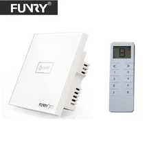 Funry UK Wireless 3 Gang RF433 Light Switch Smart Home Automation Remote Control Touch Panel Switch
