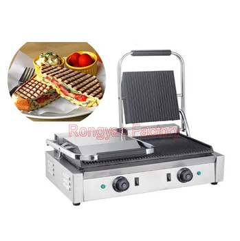 

Double 2 Plate Griddle waffle electric Maker machine Sandwich Machine
