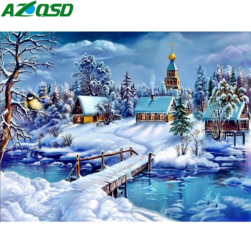 Картина AZQSD szyh201 для рисования на холсте по номерам в рамке 40x50 см|painting picture|painting on