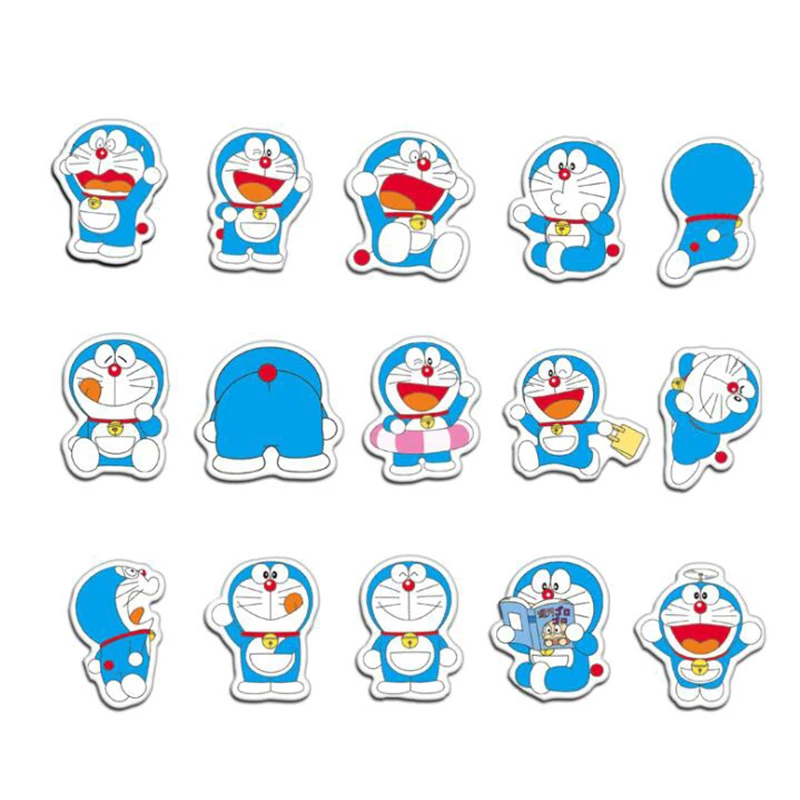 61 шт./партия Милая наклейка Doraemon Скрапбукинг детский для чемодана для ноутбука гитара багаж скейтборд водонепроницаемые игрушечные наклейки