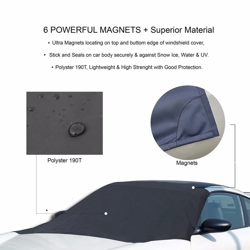 Waterproof Car Windshield Covers Outdoor Snow Rain Sun Protection Cover