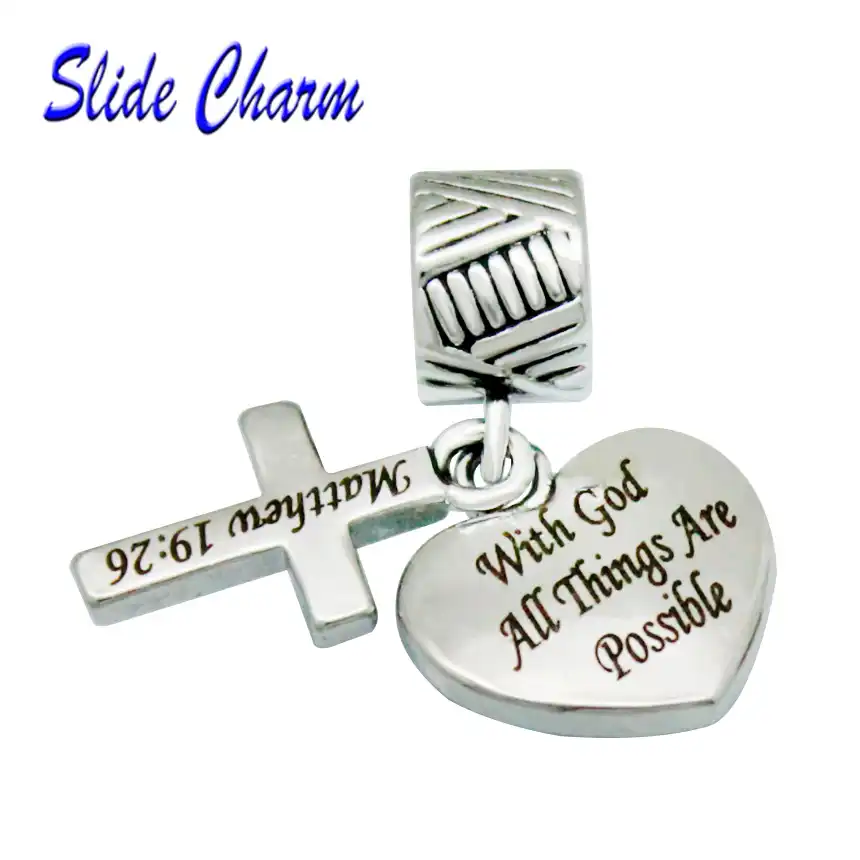 Charmed Craft Religious Charms Cross Charms Prayer God suitable for