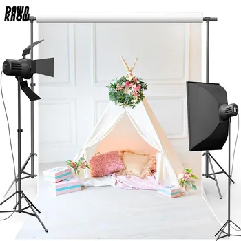 

DAWNKNOW Children Indoor Tent Photography Background Pink Box Pillow Customize Personal Backdrop For Newborn Photo Booth G451