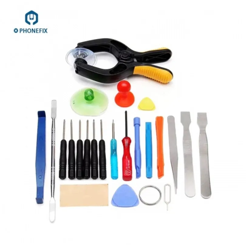 

PHONEFIX Multi-purpose 23 In 1 Cellphone Repair Tool kit Screwdrivers Suction Cup Opening Tool for iPhone iPad Smartphone Repair