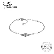Jewelrypalace moda ronda cubic zirconia círculo ajustar pulsera pure 925 joyas de plata para las mujeres el mejor regalo de cumpleaños