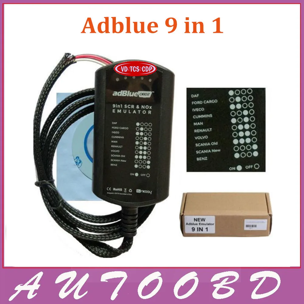 Prix pour Haute Qualité Adblue Émulateur 9 en 1 Camion Diesel De Diagnostic AdBlue émulation 9in1 Pour Camions Autobus et Véhicules Lourds EURO 4 et 5 Prix pour Haute Qualité Adblue Émulateur 9 en 1 Camion Diesel De Diagnostic AdBlue émulation 9in1 Pour Camions Autobus et Véhicules Lourds EURO 4 et 5