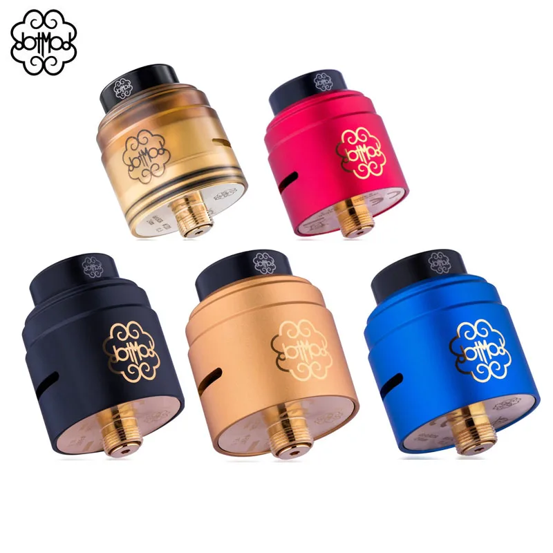 Оригинальный dotRDA 24 мм V1.5 RDA Dotmod с покрытием каратным золотом блестящая резьба