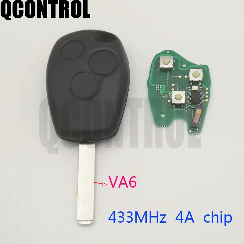 

QCONTROL Car Remote Key 3 Buttons for Mercedes Benz Smart Fortwo Kigoauto with 4A chip VA6 blade