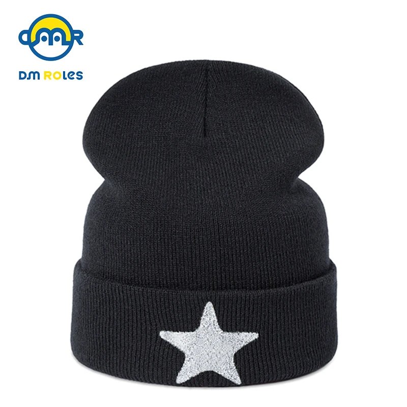 

DMROLES Children Fashion Winter Hat Baby Boys Girls Star Beanies Hat For Kids Thick Warm Baby Hat Cotton Boys Girls Cap
