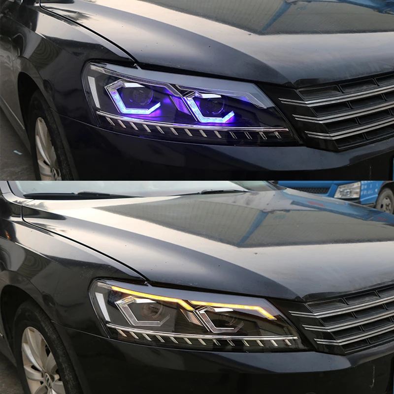 Car Head Lamp for Volkswagen Passat V6 B7 LED Headlights 2011 2012 2013