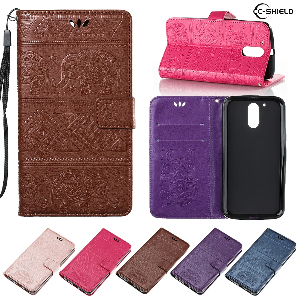

Flip Coque for Motorola Moto G4 Plus XT1640 Elephant case Flip Wallet Leather Cover Phone Case for Moto G 4 Plus XT1641 XT1642