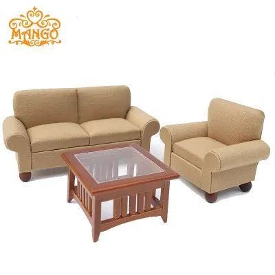 1/12 Miniature Furniture Fabulous Dollhouse Sofa End Tea Table Set Furniture Toys Pretend Play Classic Toy Doll House Decoration 1/12 Miniature Furniture Fabulous Dollhouse Sofa End Tea Table Set Furniture Toys Pretend Play Classic Toy Doll House Decoration