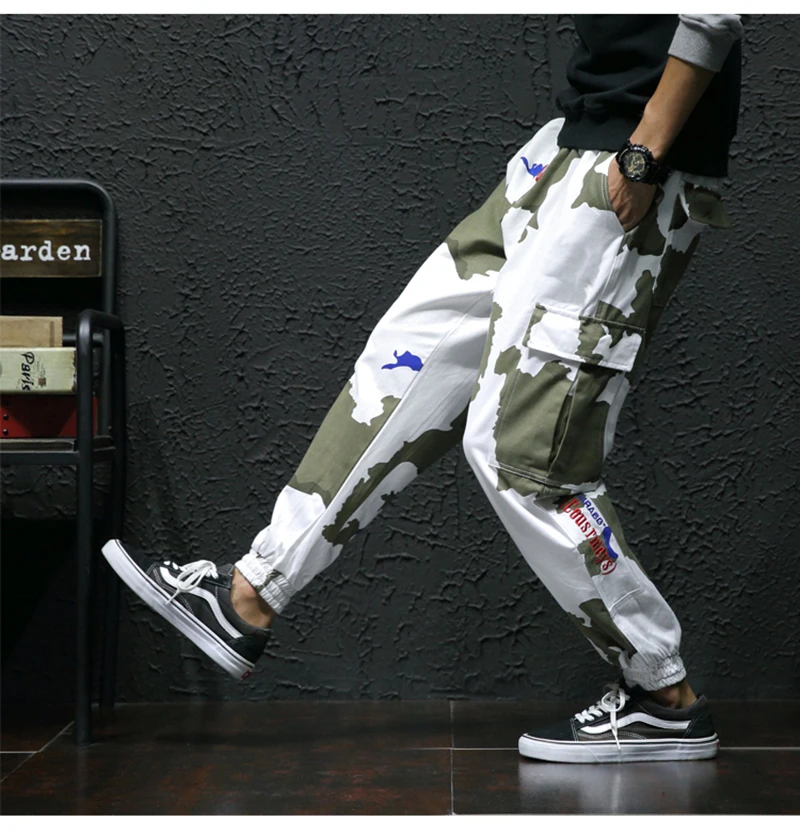  High Street Trousers Men Streetwear Pantalon Hombre Fashion   (6)