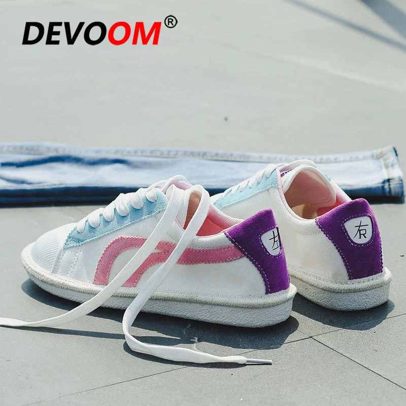 

Chinese Characters Personality Shoes Women New 2018 Summer Womens Canvas Fashion White Sneakers Street Walking Sneaker For Woman