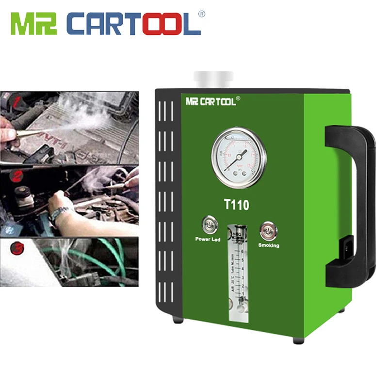 Mr Cartool T110 автомобиля утечки топлива детекторы трубы утечки тестер автомобиля диагностический инструмент для утечки OBDII 12 V Поддержка EVAP для