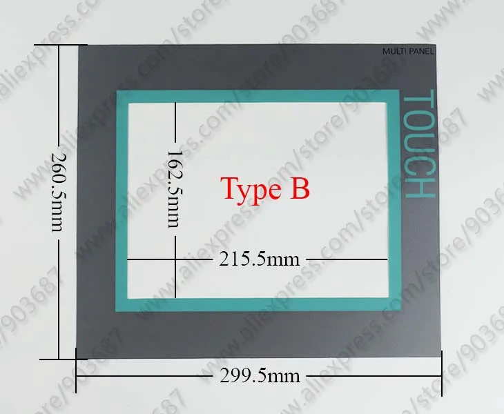 Сенсорный экран дигитайзер для 6AV6 643-0CD01-1AX1 сенсорная панель для 6AV6643-0CD01-1AX1 MP277 1" сенсорный с накладкой(защитная пленка
