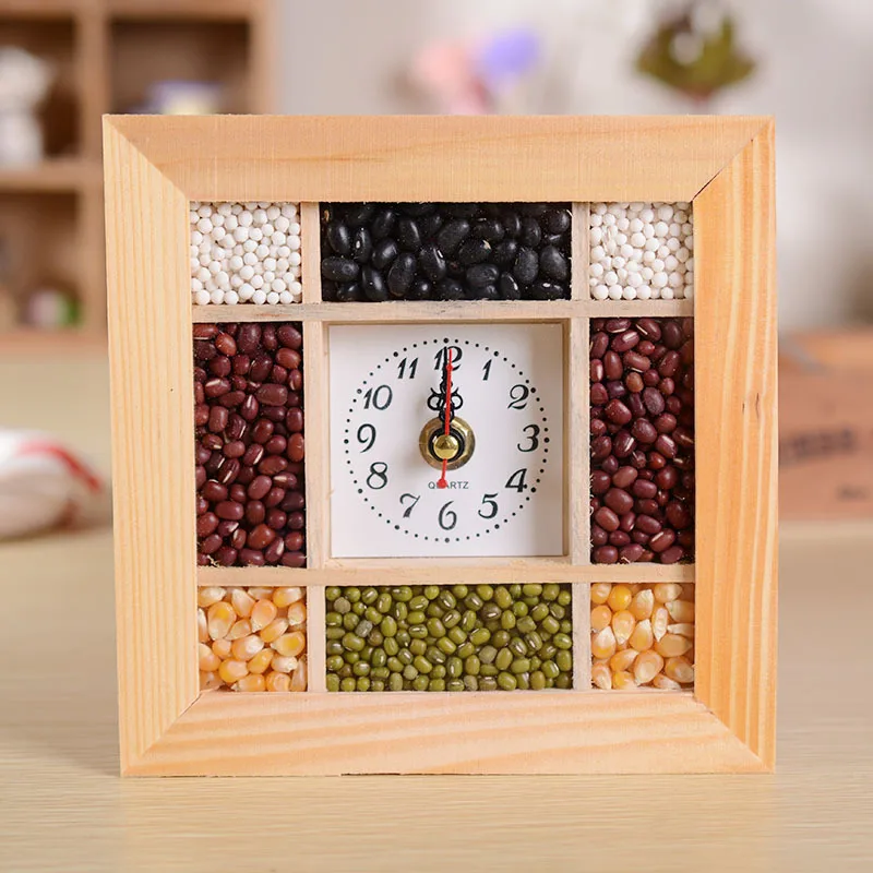 

V2222 4021 eight beans wall clock, fine grain wall clock, moral good wishes, watches, home decoration