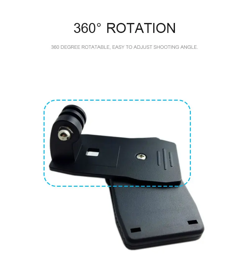 360 градусов вращения зажим рюкзак шляпа зажим Крепление для Gopro Hero 7 6 5 4 3+ SJCAM SJ4000 Xiaomi Yi 4K Спортивная Экшн-камера