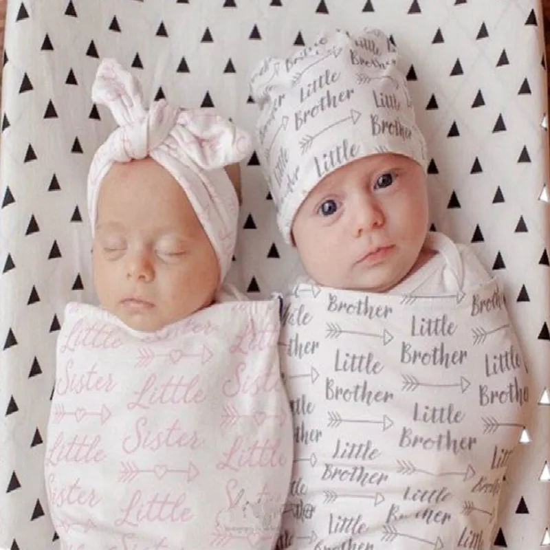 Twins Baby Cocoon Swaddle Blanket Newborn Swaddling Wrap With Bowknot Headband Baby Boy Girl Photo Props Newborn Sleeping Bag Blanket Swaddling Aliexpress