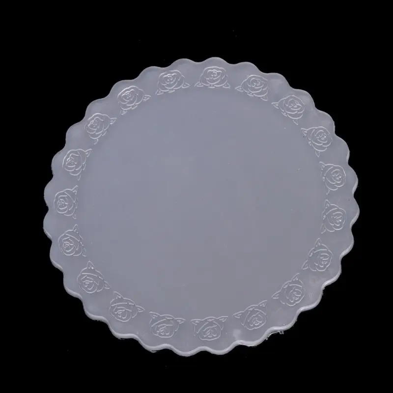 Silicone Round Pads Open Bezel Tray Blank Frame Tool For UV Resin Jewelry Making
