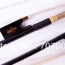 Новинка 4/4 Скрипка Лук Черный углеродного волокна Эбеновое дерево Лягушка Цветок инкрустированные