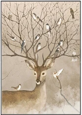 

Abstract Embroidery Needlework Animals Birds and Deer 14CT Unprinted Cross Stitch Kits Crafts Art DIY Quality Handmade Decor