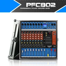 Fuluode 8-канальный сетевой видеорегистратор профессиональный миксер с усилителем мощности и реверберация(Функция Поддержка bluetooth, usb воспроизведения шоу на сцене