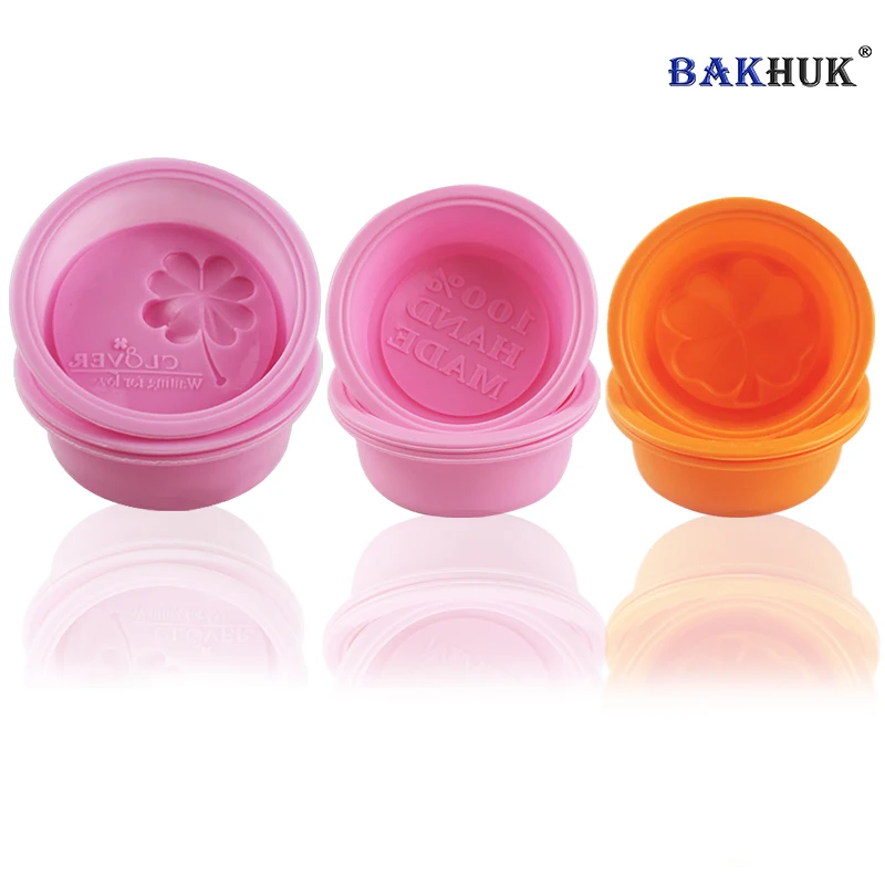 BAKHUK 9pcs 100% Handmade Silicone Soap Mold, 3D DIY Soap Mold For Soap Making, Square Oval ...