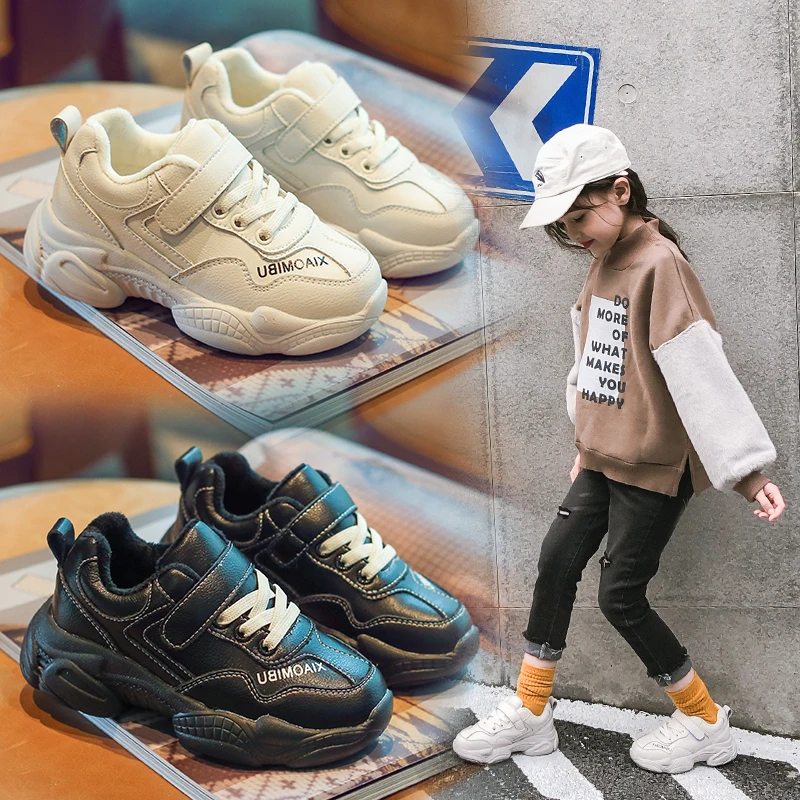 

AAdct winter 2018 new children casual shoes cotton warm girls shoes sneakers Brand High-quality little kids shoes for boys