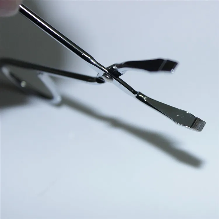 Профессиональные ножницы для выдувания глаз пинцет для бровей из нержавеющей стали ножницы для удаления волос плоский наконечник пинцет для бровей зажим клипер