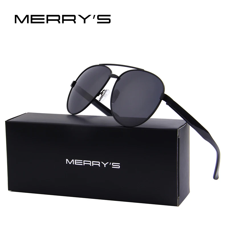 MERRY'S Brand Designer Pilot Sunglasses For Men Women Clear lens S'8083