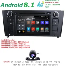 7 «1 Din Android 8,1 4 ядра автомобиля радио gps Navi dvd-плеер автомобиля для BMW 1 серия E81 E82 E87 E88 I20 2004-2011 Штатная BT Wi-Fi