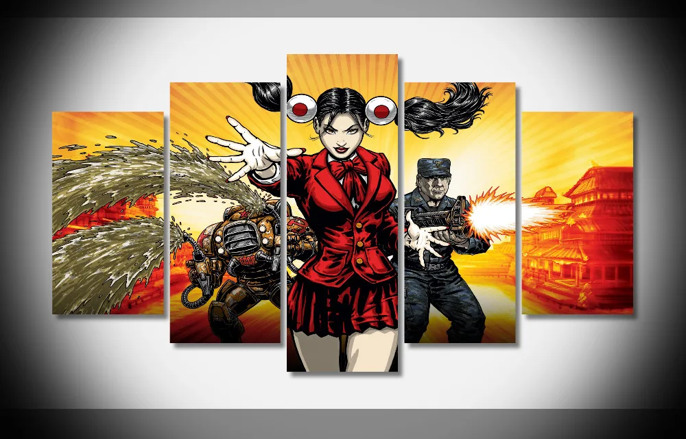 

6683 command conquer red alert 3 game girl Poster Framed Gallery wrap art print home wall decor wall picture Already to hang