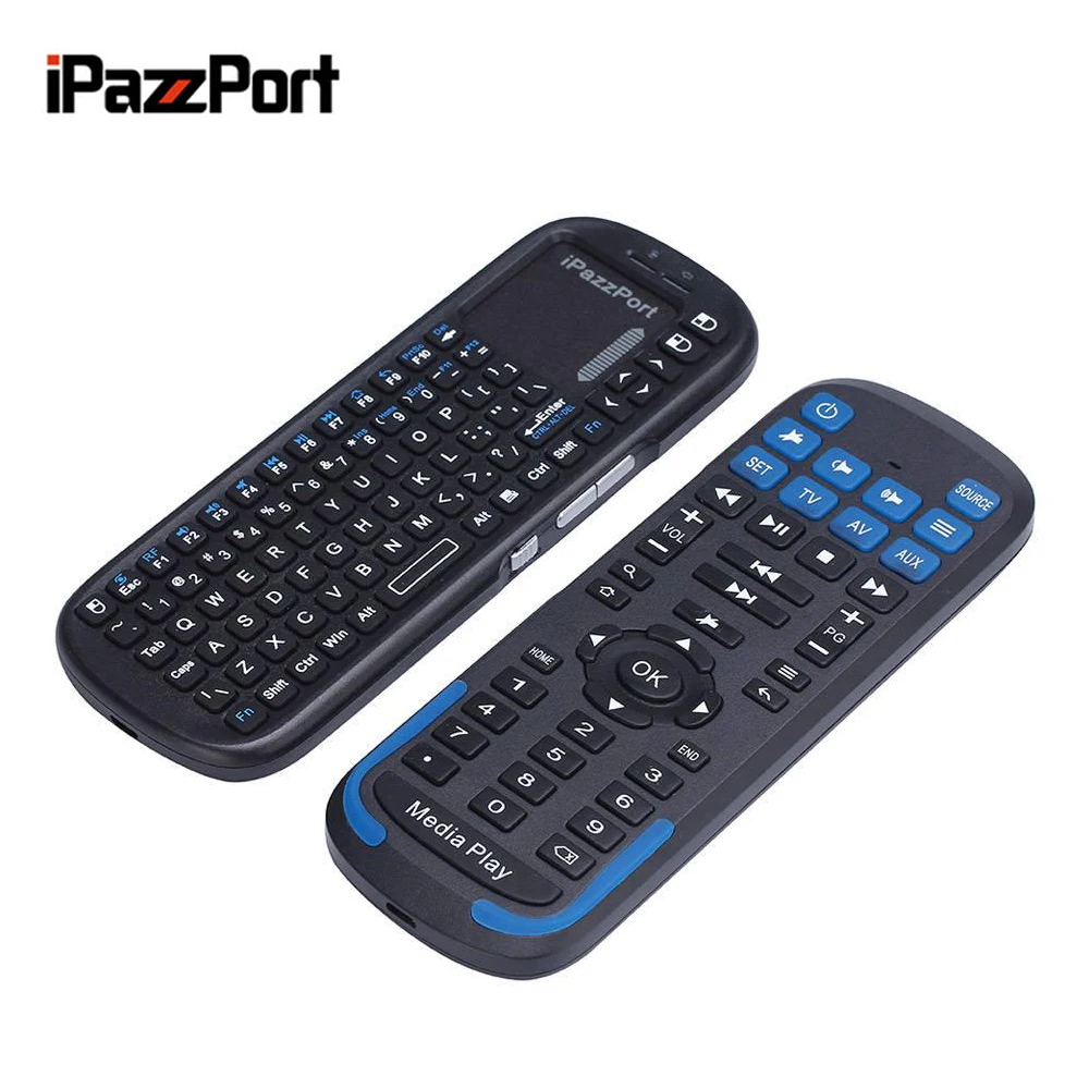 

iPazzPort KP19RS Wireless Keyboard IR Control Touchpad Full-Keys Recharegeable Battery